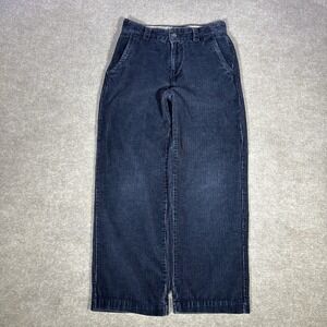 Vintage GAP Pants Youth Boys Size 12 Relaxed Blue Corduroy Wale Chunky Baggy Y2K